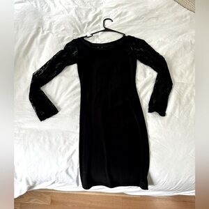 Poetry Lace back mini dress